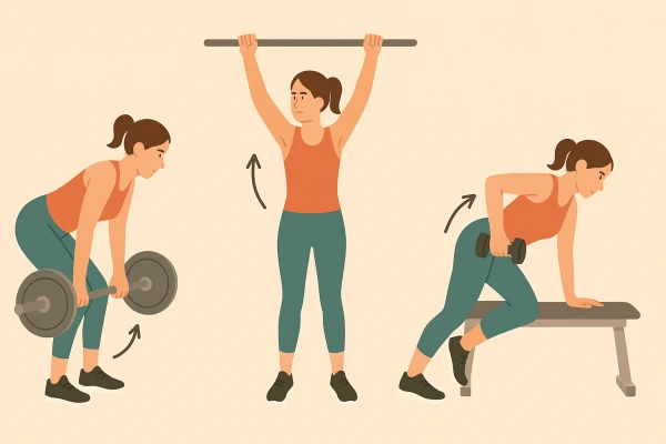 De tre mest effektiva ryggövningarna för en bred, stark och estetisk V-form