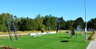 foto av Hjortmosseparkens utegym